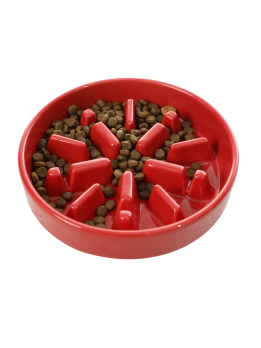 Slow Feeder Dog Bowls - Red / Green / Blue
